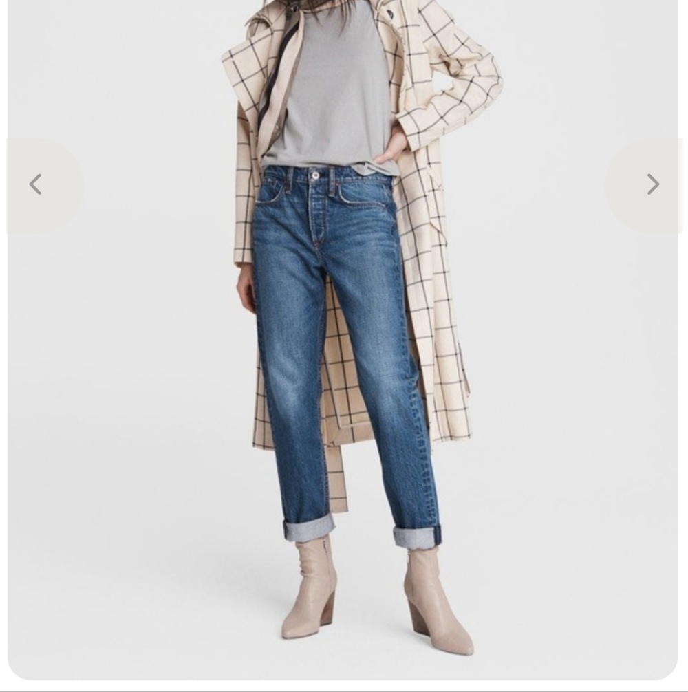 Rag & Bone Rosa Mid-Rise Boyfriend Jeans In Clover